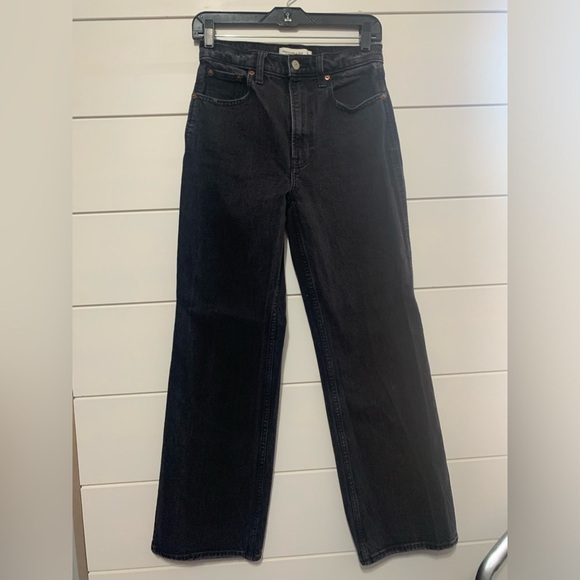 Abercrombie and Fitch the 90s relaxed high Rise size 24/00s curve love - Picture 8 of 14